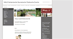 Desktop Screenshot of gartendusche.eu